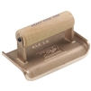 Kraft 6" x 4" 1/4"R Bronze Edger with Wood Handle