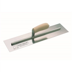 Kraft 12" x 4" Swedish Stainless Steel Cement Trowel with Camel Back Wood Handle