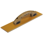Kraft 16" x 3-1/2" Elite Series Five Star Square End Laminated Canvas Resin Hand Float with Cork Handle