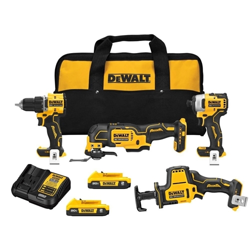 DEWALT DCK486D2 Atomic 20V Brushless 4 Tool Combo Kit