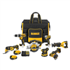 DEWALT DCKSS730P2 20V MAX Cordless 7-Tool Combo Kit with Rolling Contractor Bag