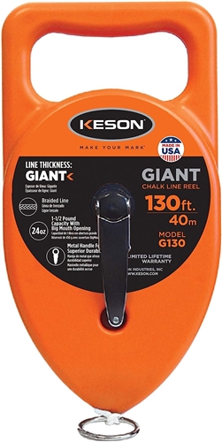 Keson 130' Giant Chalk Line Reel
