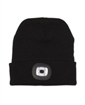 Acrylic Knit Beanie with Integrated LED Headlight