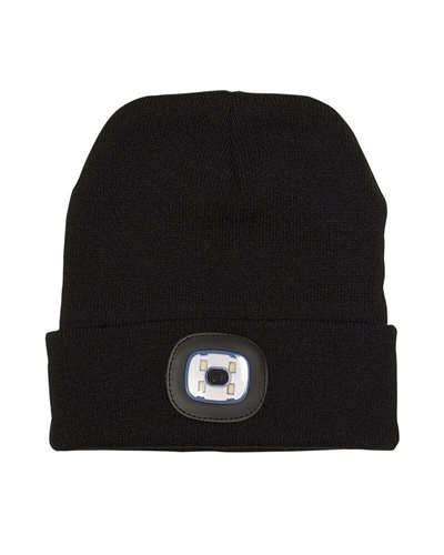 Acrylic Knit Beanie with Integrated LED Headlight