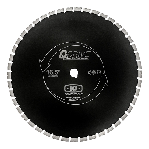 iQ 16.5" Arrayed Segmented Diamond Blade with Silent Core