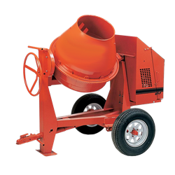 Essick MC94SH8 9 CF Steel Drum Concrete Mixer with 8 HP Honda Engine