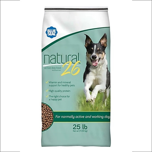 Blue Seal Natural 26 Dog Food (25#/BG)