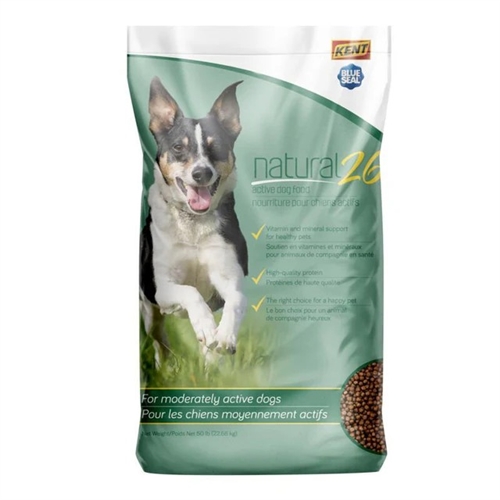 Blue Seal Natural 26 Dog Food (50#/BG)