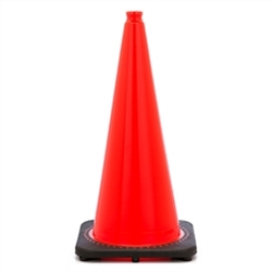 12" Orange PVC Safety Cone