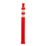 Orange 42" Traffic Delineator with 2 3" Reflective Bands