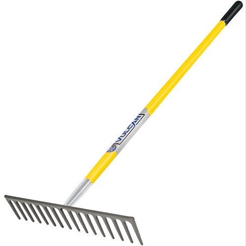 Vulcan Pro LH 16 Tine Fiberglass Handle Level Head Rake
