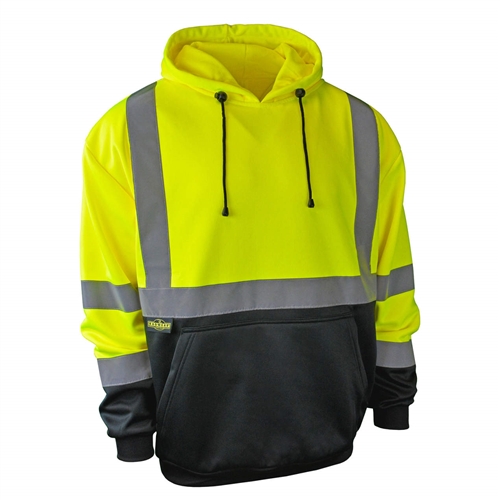 Radians SJ02B Class 3 Color Blocked Hooded Sweatshirt