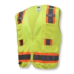 Radians SV46 Surveyor Type R Class 2 Breakaway Lime Safety Vest