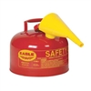 Eagle Type I 1-Gallon Safety Red Gas Can with Funnel