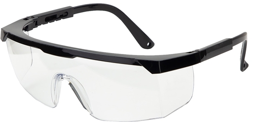 Sentry Safety Clear Glasses with Black Frame