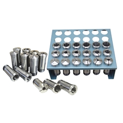 JET 650016, Premium Collet Set 35 PC 5 C with Rack 32ND