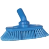 Vikan 7067, Vikan Angle Adjustable Brush This unique brush has split fiber bristles to absorb liquid so that the user is able to efficiently carry soapy water from bucket to the surface to be cleaned.