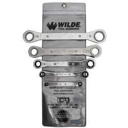 Wilde Tool 885-VR, Wilde Tools- 5 Piece Ratchet Box Wrench Set Manufactured & Assembled in U.S.A.<br>
Finish : Polished, Each