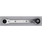 Wilde Tool 990-BB, Wilde Tools- 1/4" x 3/16" and 9/16" x 1/2" Hex Ratchet Box Wrench Manufactured & Assembled in U.S.A.<br>
Finish : Polished, Each