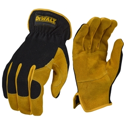 DeWalt DPG216 DeWalt DPG216 Split Cowhide Leather Palm Hybrid Gloves, PR