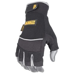 DeWalt DPG230 DeWalt DPG230 Technicians Fingerless Synthetic Leather Gloves, PR