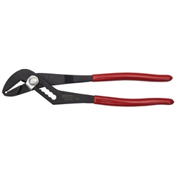 Wilde Tool G254.B-BB, Wilde Tools- 11" Water Pump Slip Joint Pliers Manufactured & Assembled in Hiawatha, Kansas U.S.A.<br />
Grip Tight Clip<br />
Notched Nose <br />
Finish : Black Oxide, Each