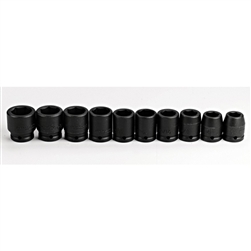 Proto J07500-10, Proto - 3/4" Drive 10 Piece Impact Socket Set - 6 Point