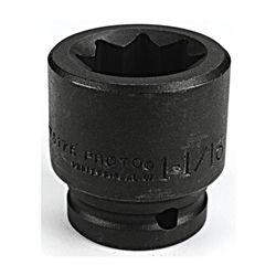 Proto J07516S, Proto - 3/4" Drive Impact Socket 1" - 8 Point