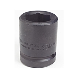 Proto J10038M, Proto - 1" Drive Impact Socket 38 mm - 6 Point