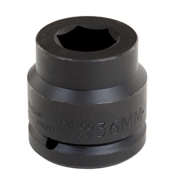 Proto J15075M, Proto - 1-1/2" Drive Impact Socket 75 mm - 6 Point