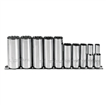 Proto J52107, Proto - 3/8" Drive 10 Piece Deep Socket Set - 12 Point