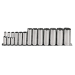 Proto J52112, Proto - 3/8" Drive 13 Piece Deep Socket Set - 12 Point