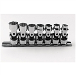 Proto J52200, Proto - 3/8" Drive 7 Piece Metric Universal Socket Set - 12 Point