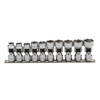 Proto J52201, Proto - 3/8" Drive 10 Piece Metric Universal Socket Set - 6 Point