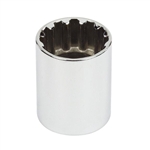 Proto J5428SPL, Proto - 1/2" Drive Spline Socket #28 - 7/8"