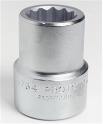 Proto J5744, Proto - 1" Drive Socket 1-3/8" - 12 Point