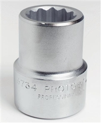 Proto J5756, Proto - 1" Drive Socket 1-3/4" - 12 Point