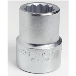 Proto J5772, Proto - 1" Drive Socket 2-1/4" - 12 Point