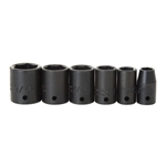 Proto J69102, Proto - 1/4" Drive 6 Piece Impact Socket Set - 6 Point