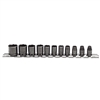 Proto J69106, Proto - 1/4" Drive 11 Piece Impact Socket Set - 6 Point