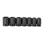 Proto J69202, Proto - 1/4" Drive 7 Piece Metric Impact Socket Set - 6 Point