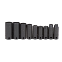 Proto J72117, Proto - 3/8" Drive 9 Piece Thin Wall Deep Impact Socket Set - 6 Point