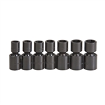 Proto J72143M, Proto - 1/2" Drive 7 Piece Metric Universal Impact Socket Set - 6 Point