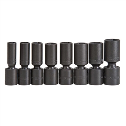 Proto J72145, Proto - 1/2" Drive 8 Piece Deep Universal Impact Socket Set - 6 Point