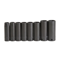 Proto J72159, Proto - 1/2" Drive 8 Piece Deep Impact Socket Set - 6 Point