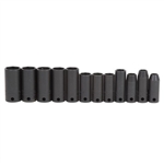 Proto J72217, Proto - 3/8" Drive 12 Piece Metric Thin Wall Deep Impact Socket Set - 6 Point