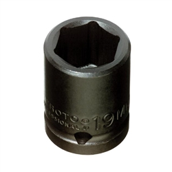 Proto J7419M, Proto - 1/2" Drive Impact Socket 19 mm - 6 Point