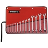 Proto JSCRT-14S, Proto - 14 Piece Full Polish Combination Non-Reversible Ratcheting Wrench Set - 12 Point