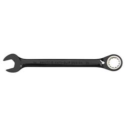 Proto JSCV08, Proto - Black Chrome Combination Reversible Ratcheting Wrench 1/4" - Spline