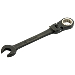 Proto JSCV10F, Proto - Black Chrome Combination Locking Flex-Head Ratcheting Wrench 5/16" - Spline